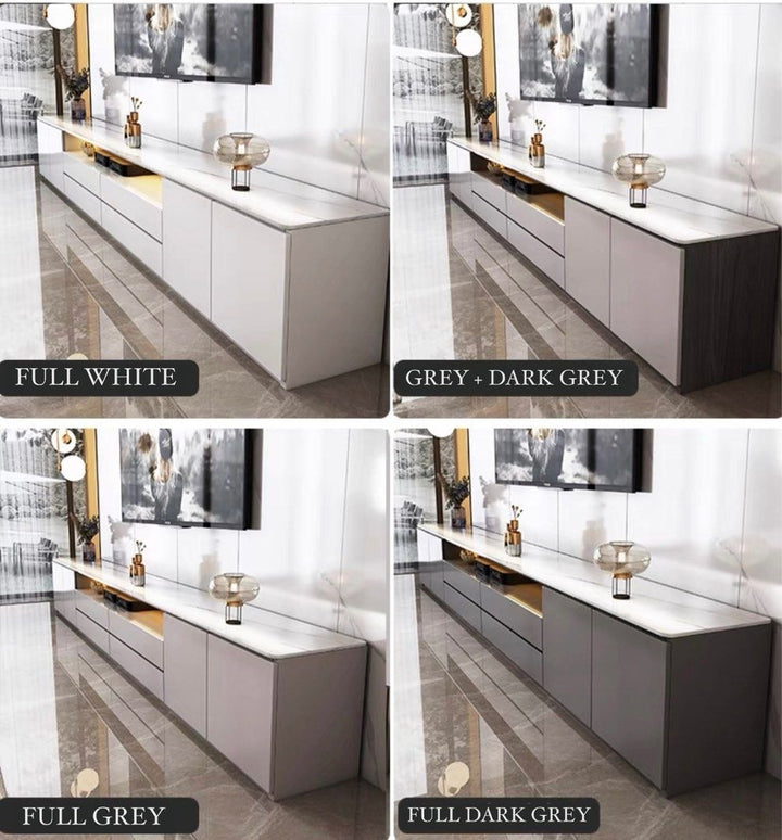 VERNESTRA Modern Sintered Stone TV Console