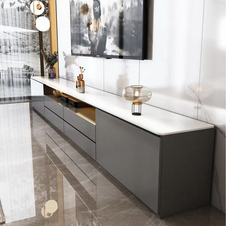 VERNESTRA Modern Sintered Stone TV Console