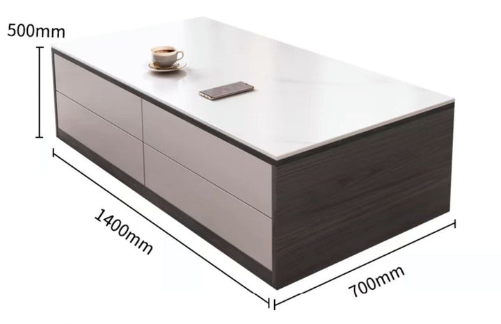 VERNESTRA Modern Sintered Stone TV Console