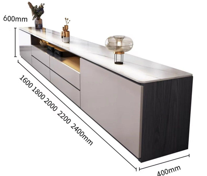 VERNESTRA Modern Sintered Stone TV Console