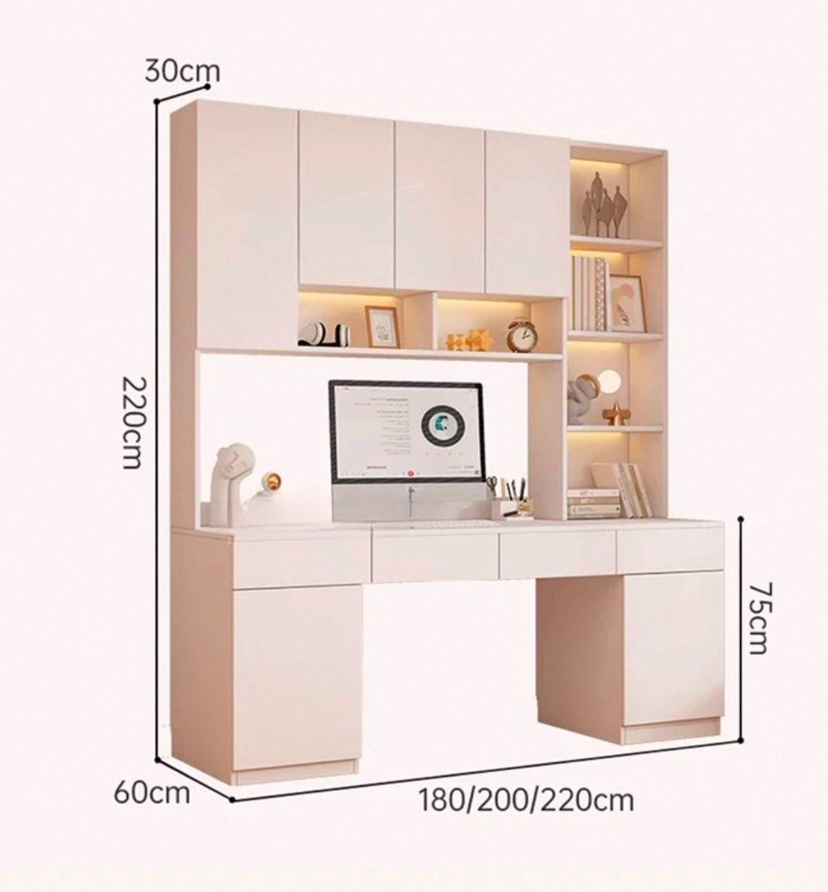 RILLEN Modern Multi-Function Study Table