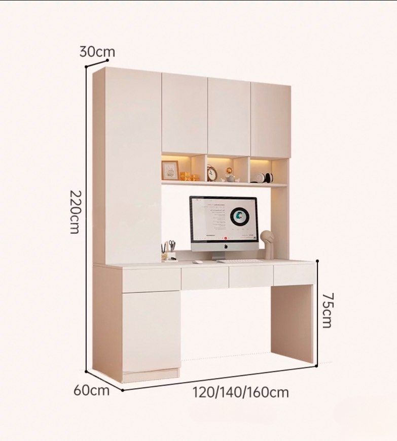 RILLEN Modern Multi-Function Study Table