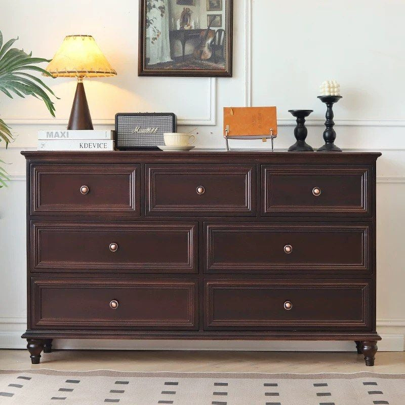 VIVENTIA Victorian Walnut Chest Of Drawers