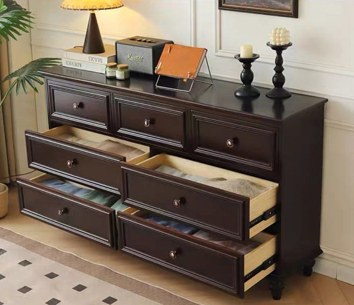 VIVENTIA Victorian Walnut Chest Of Drawers