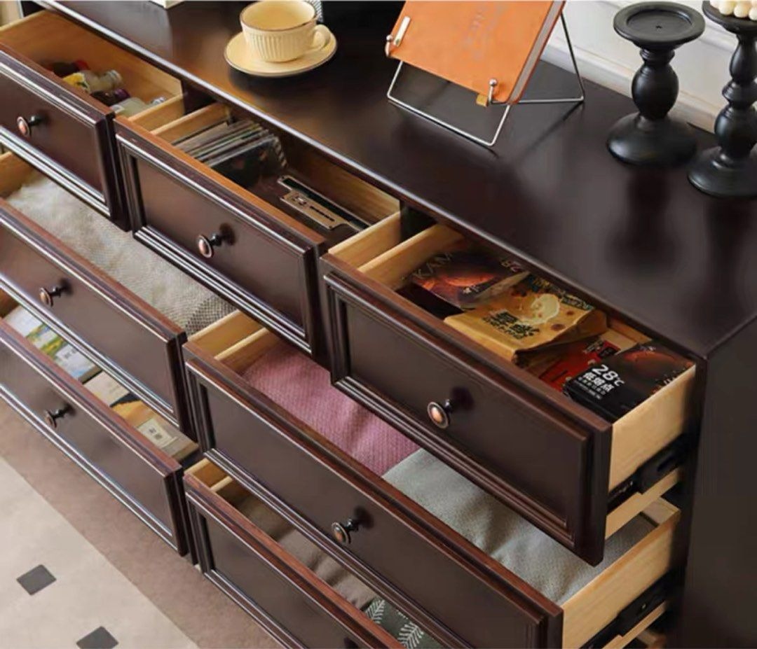 VIVENTIA Victorian Walnut Chest Of Drawers