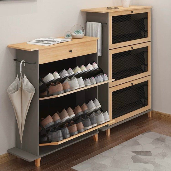 HEVINA Modern Shoe Cabinet