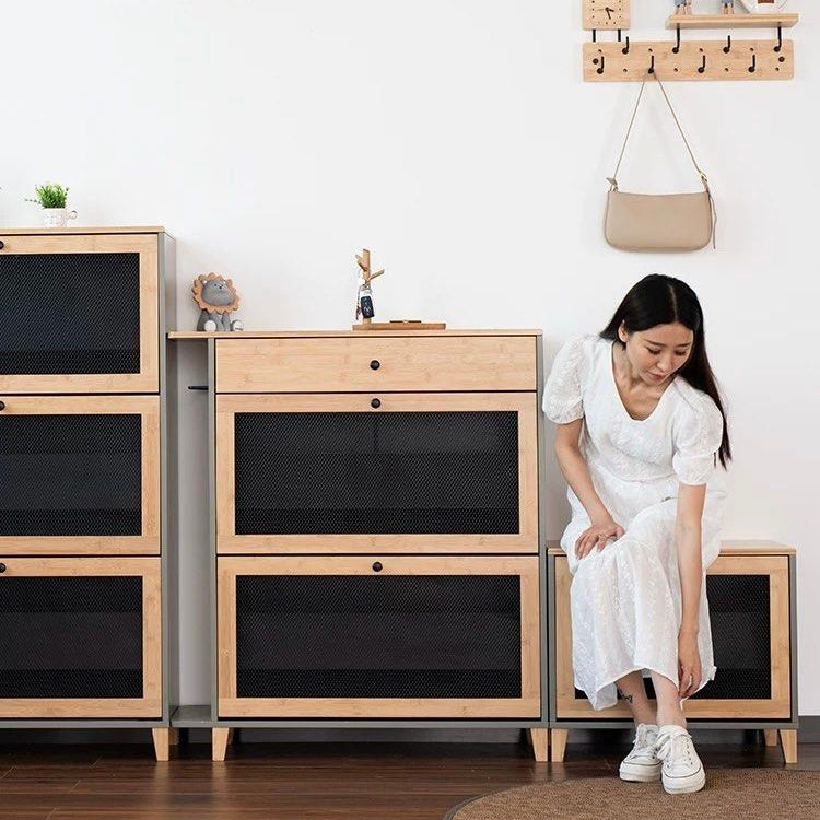 HEVINA Modern Shoe Cabinet