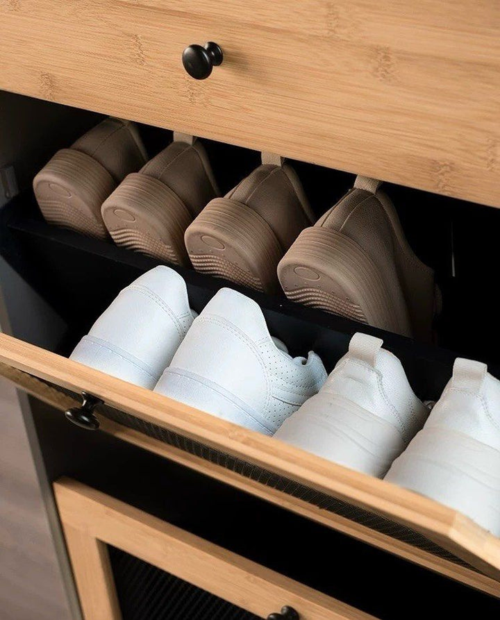 HEVINA Modern Shoe Cabinet