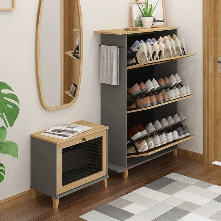 HEVINA Modern Shoe Cabinet