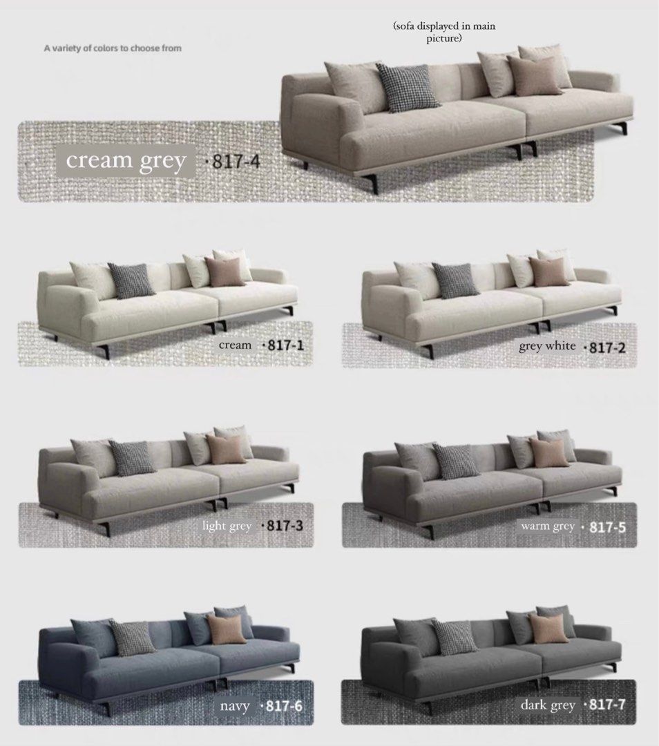 REVERIS Modern Fabric Sofa