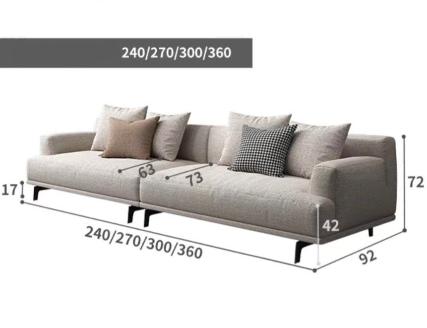 REVERIS Modern Fabric Sofa