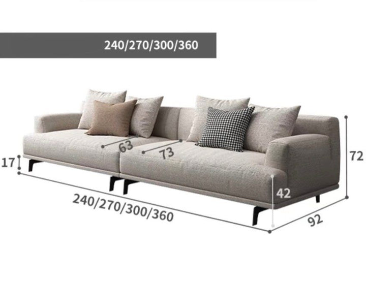 REVERIS Modern Fabric Sofa