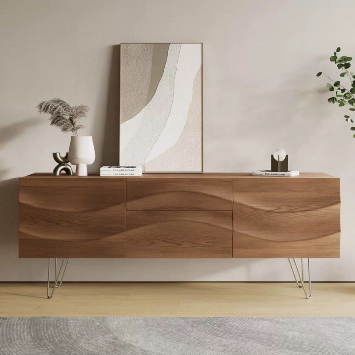 FAZI Rustic Solid Wood Sideboard