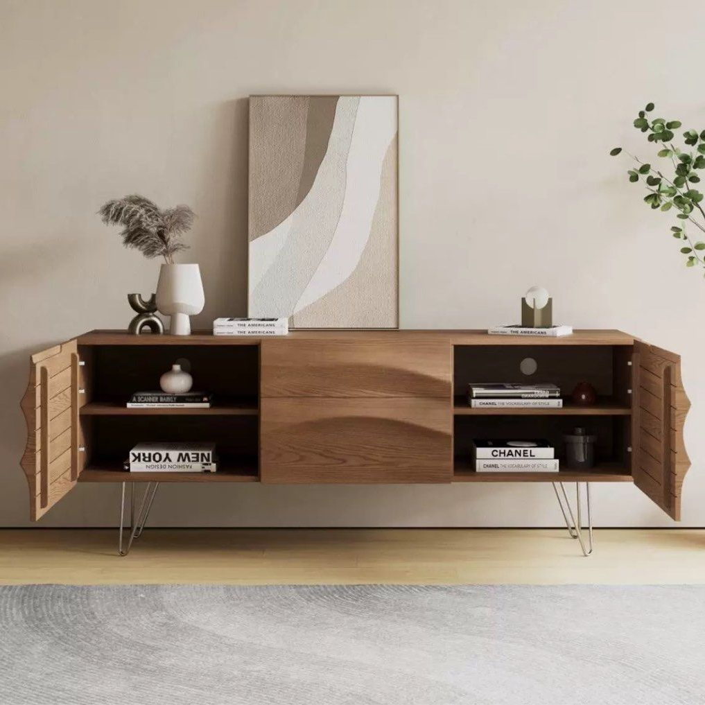 FAZI Rustic Solid Wood Sideboard