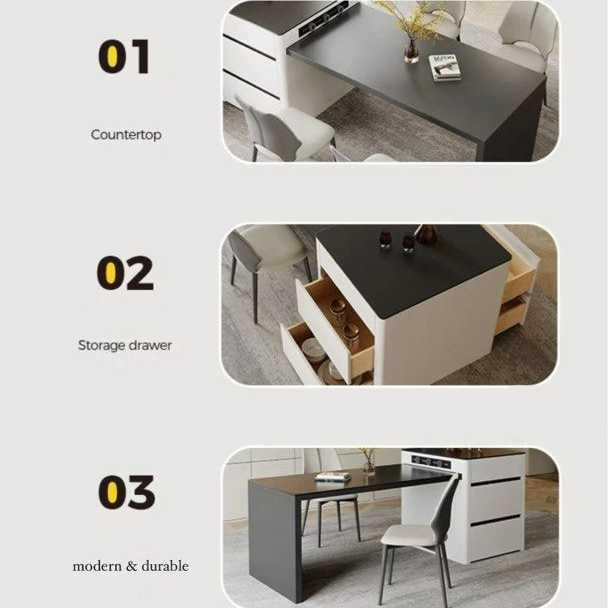 KIRKLAND Modern Island Dining Table