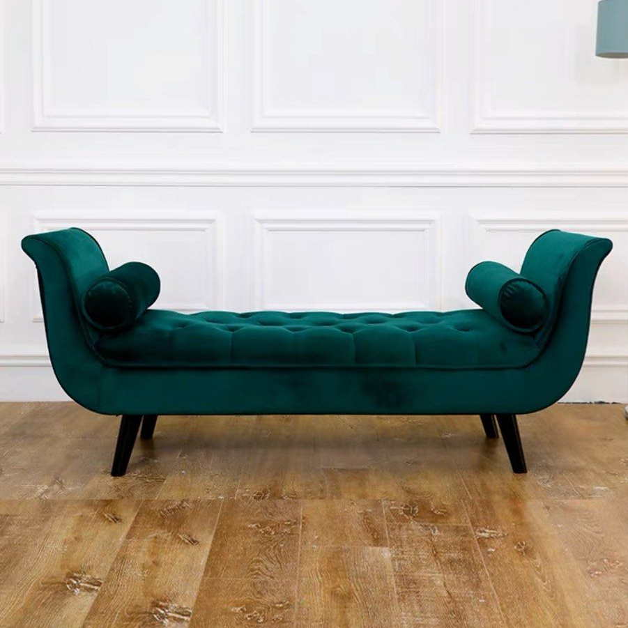 TOPHER Modern Velvet Bench