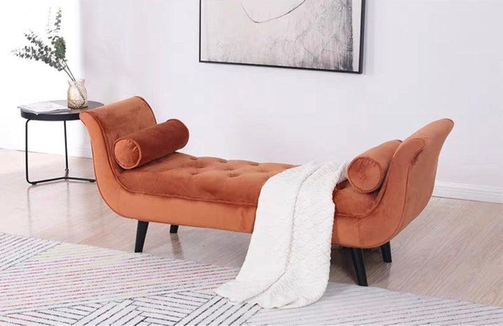 TOPHER Modern Velvet Bench