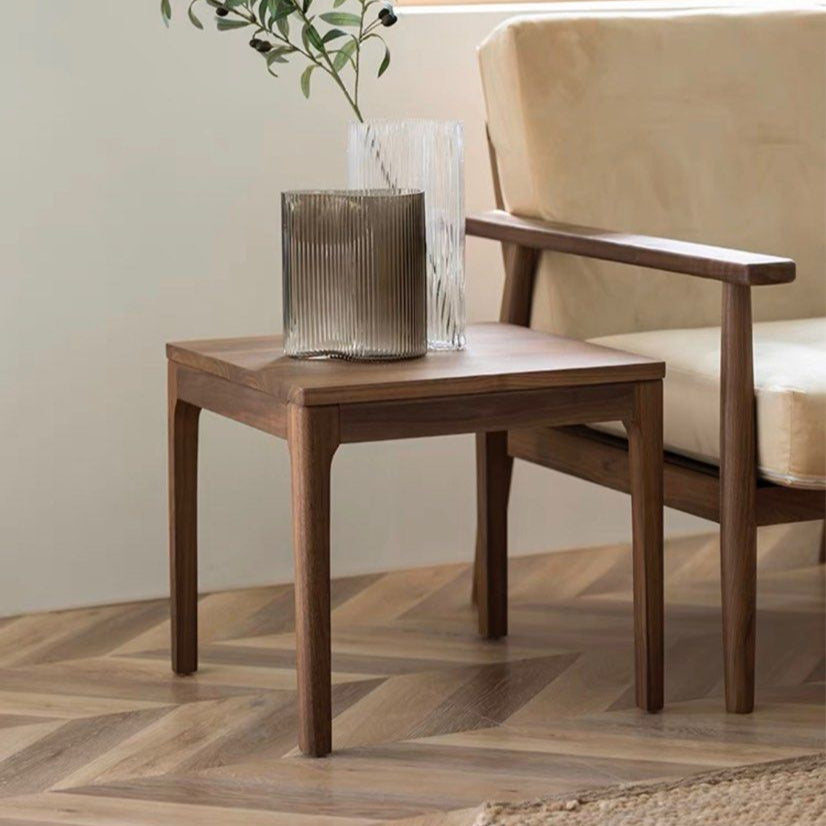 ARTOUR Walnut Wood Side Table