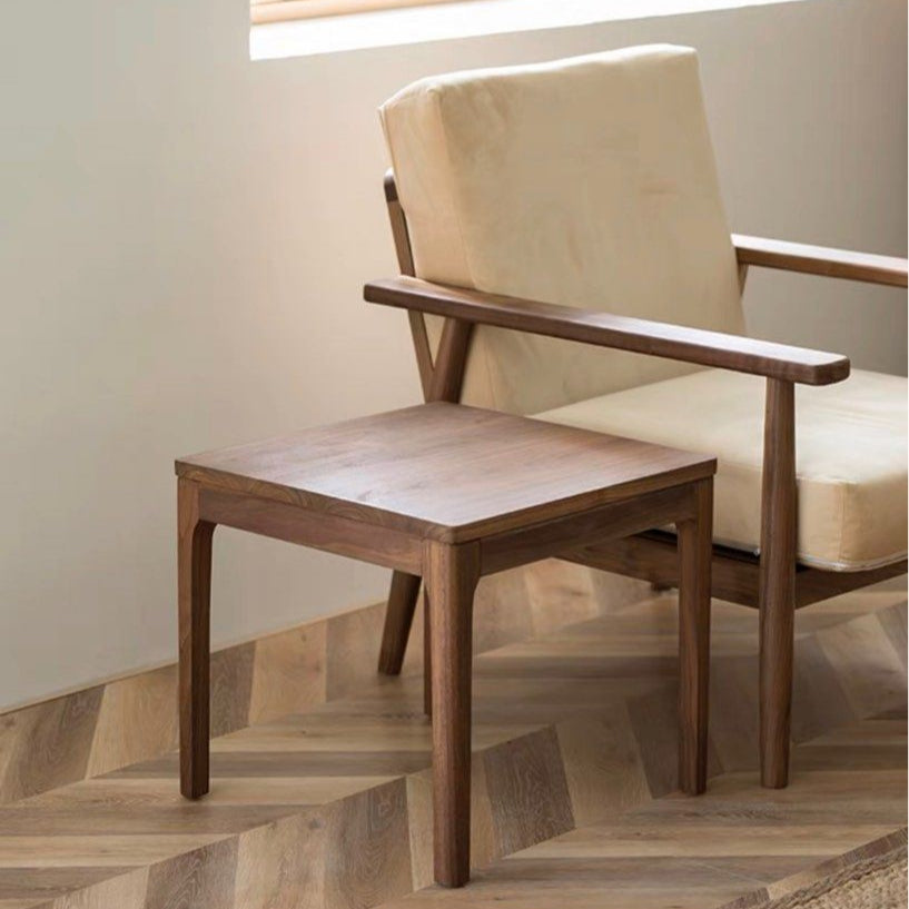 ARTOUR Walnut Wood Side Table