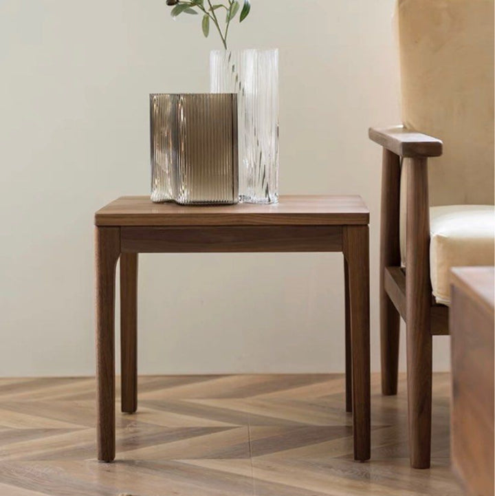 ARTOUR Walnut Wood Side Table