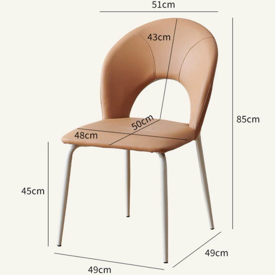 MARTIAN Modern Leather Dining Chair