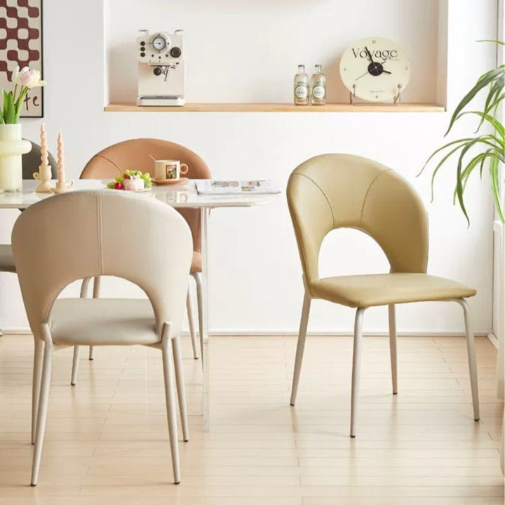 MARTIAN Modern Leather Dining Chair