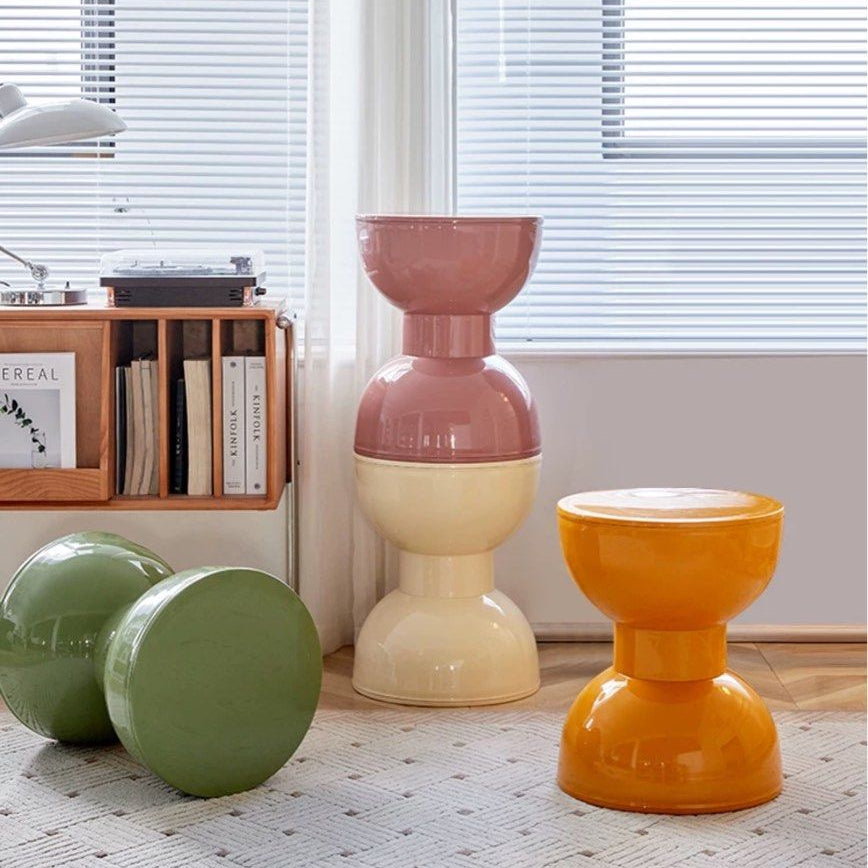 GEGE Eclectic Plastic Stool