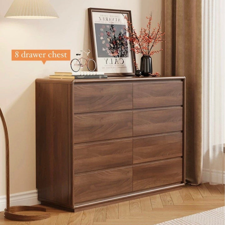 MUNDI Rustic Walnut Chest Of Drawers'