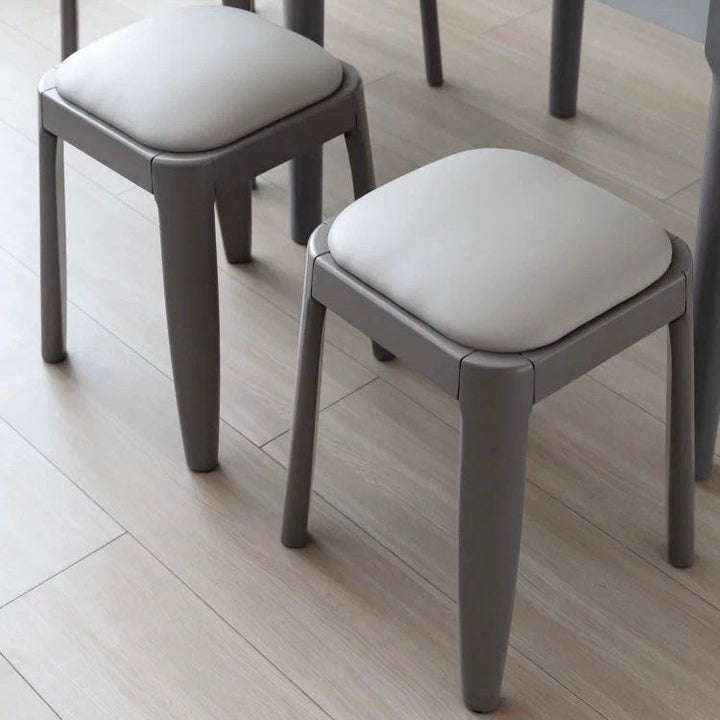 QUENS Stackable Solid Wood Stool