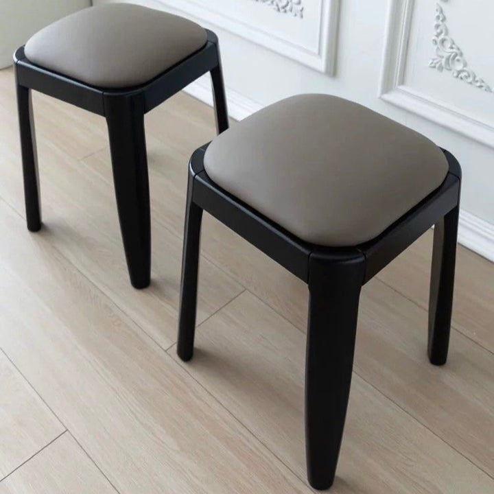 QUENS Stackable Solid Wood Stool