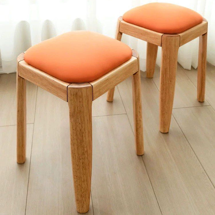 QUENS Stackable Solid Wood Stool