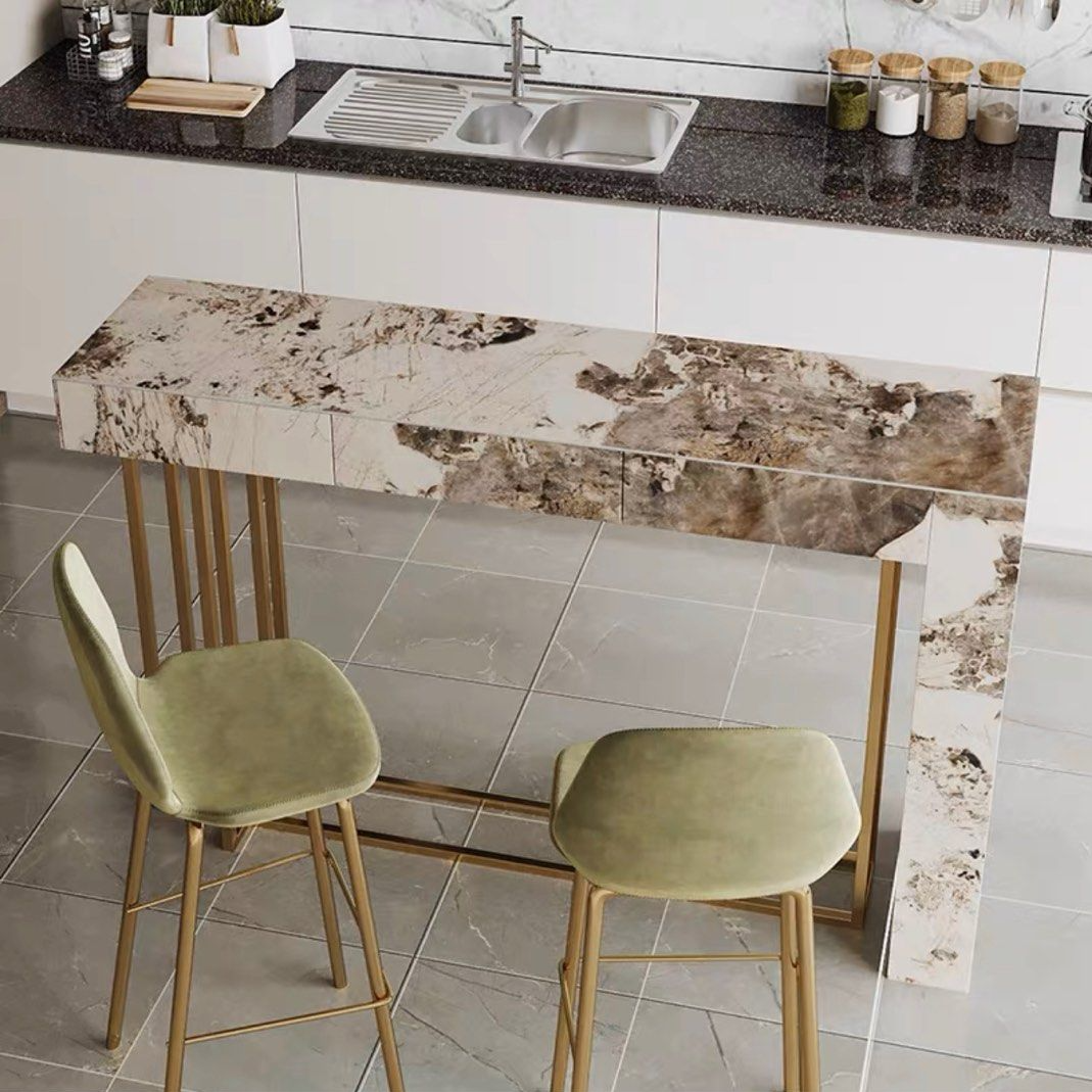 JAUSTEL Modern Marble Bar Table & Stools