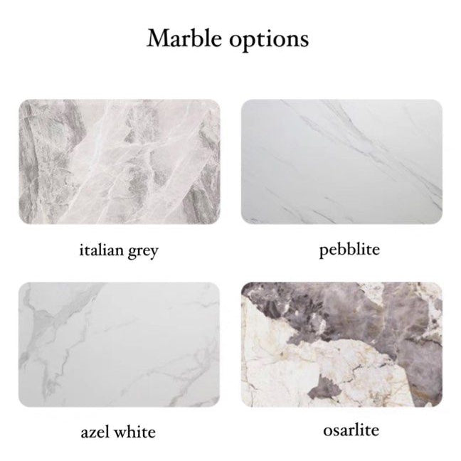 JAUSTEL Modern Marble Bar Table & Stools