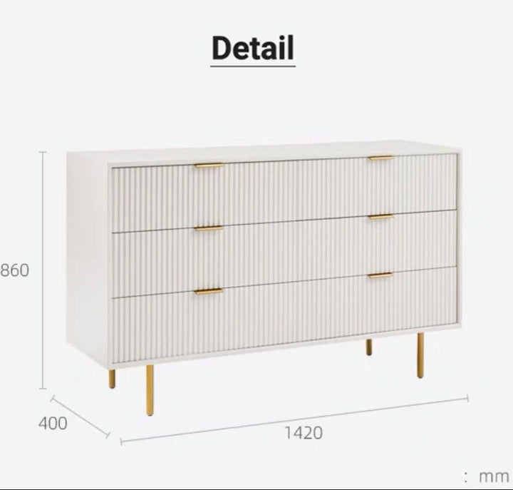 MICHEL Modern Fluted Sideboard