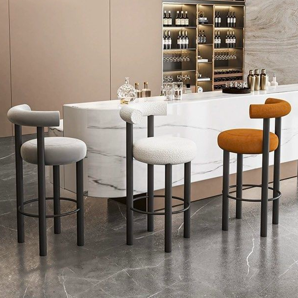 RODRIGO Modern Boucle Bar Stool