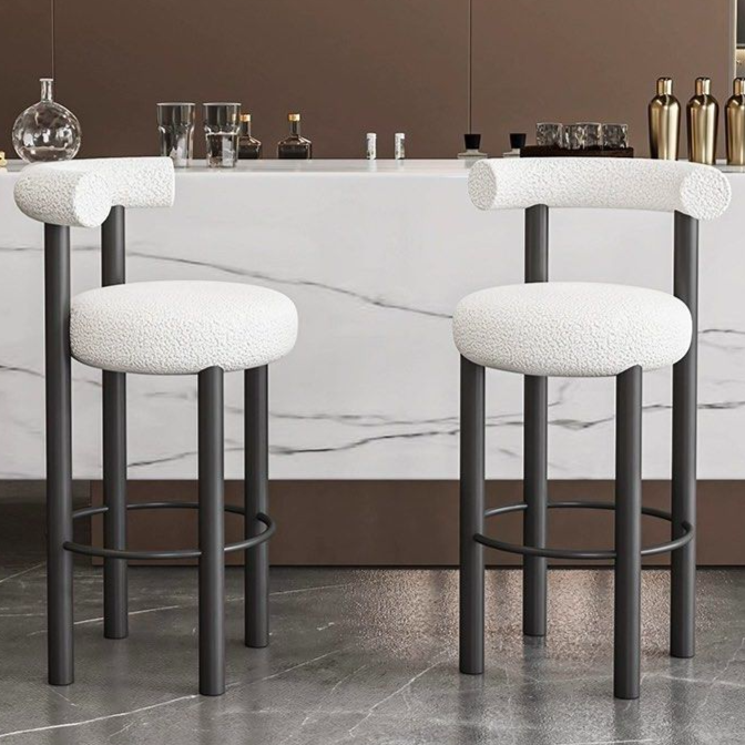 RODRIGO Modern Boucle Bar Stool