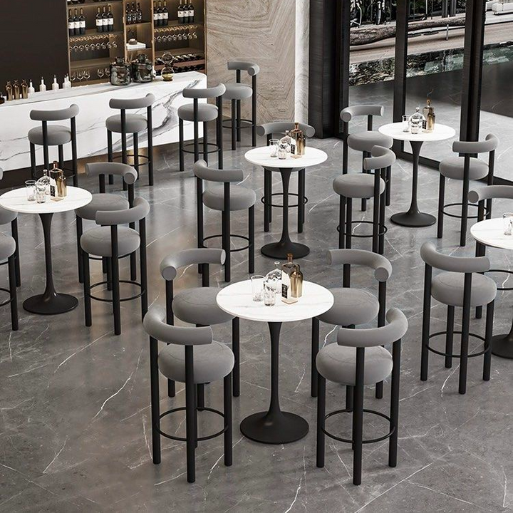 RODRIGO Modern Boucle Bar Stool