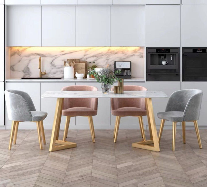 JEMIMA Modern Sintered Stone Dining Table Set