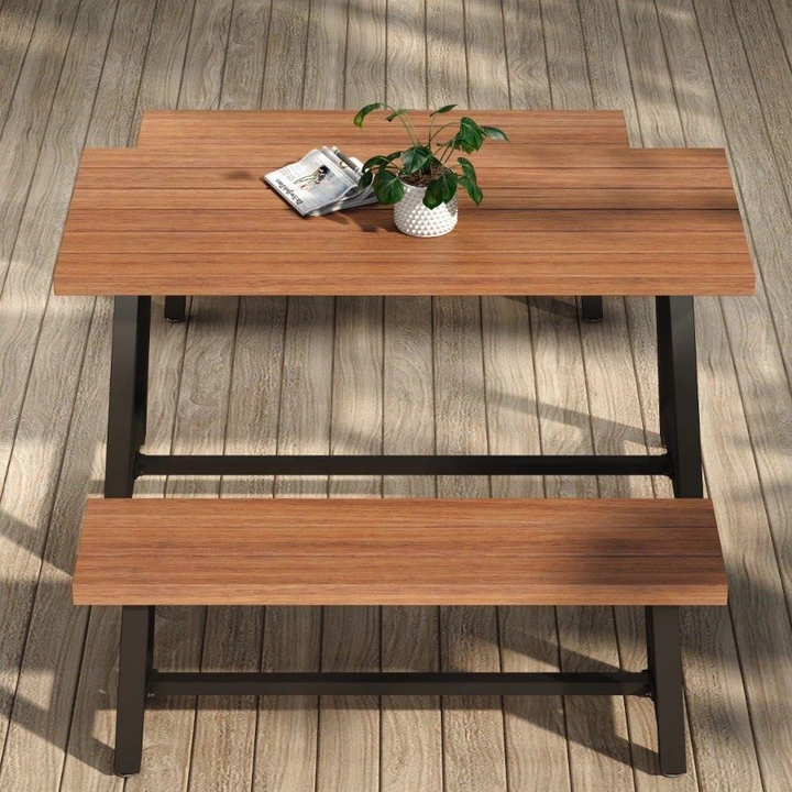 EMILY Modern Outdoor Table & Bench