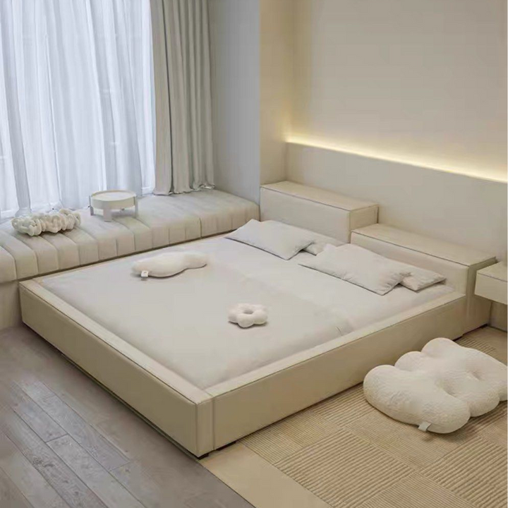 JAEGA Japandi Leather Bedframe