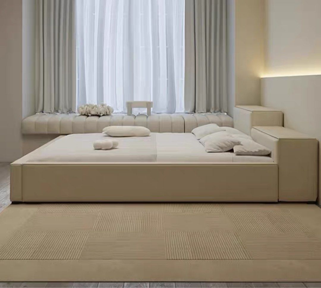 JAEGA Japandi Leather Bedframe