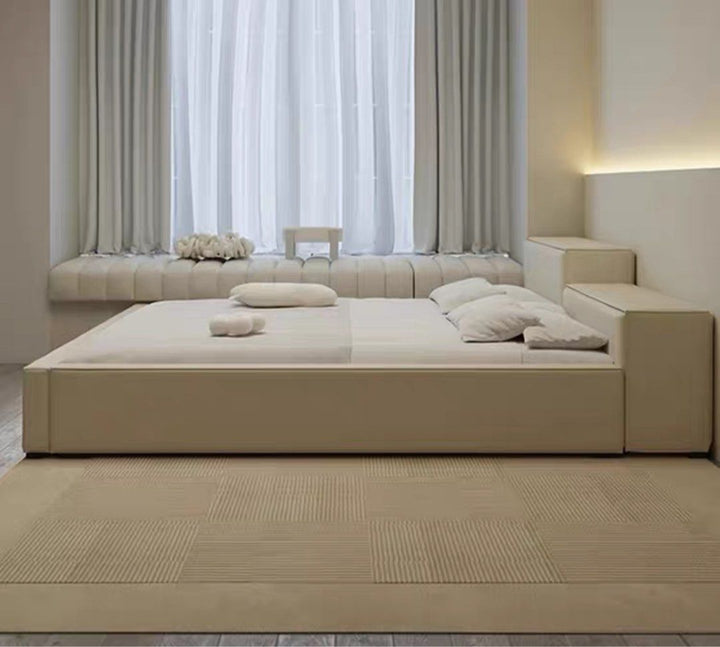 JAEGA Japandi Leather Bedframe