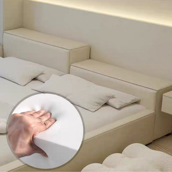 JAEGA Japandi Leather Bedframe