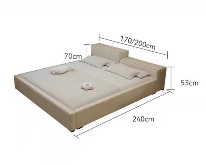 JAEGA Japandi Leather Bedframe
