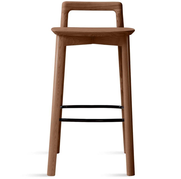 GAREN Japandi Solid Wood Bar Stool