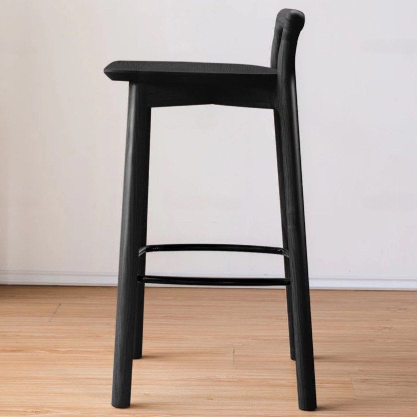 GAREN Japandi Solid Wood Bar Stool