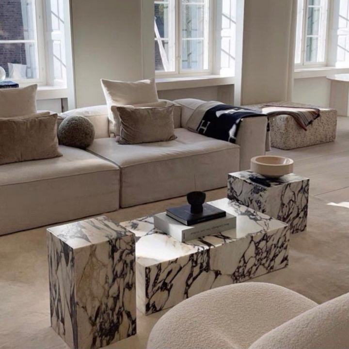 KENZA Modern Marble Coffee Tables