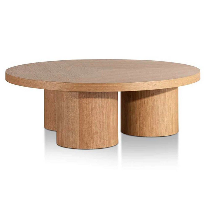 NEISTAT Modern Solid Wood Round Coffee Table