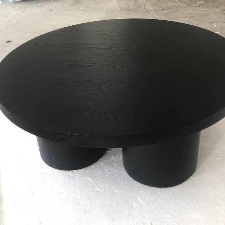 NEISTAT Modern Solid Wood Round Coffee Table