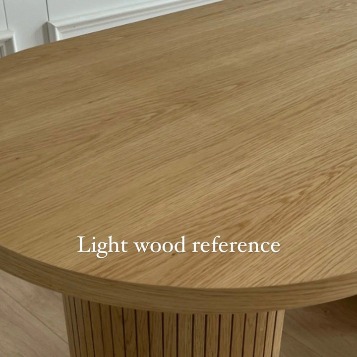 NEISTAT Modern Solid Wood Round Coffee Table